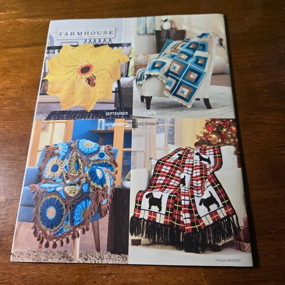 Herrschners Treasury of Crochet Afghans 2019 Calendar Instruction Booklet - Picture 4 of 4